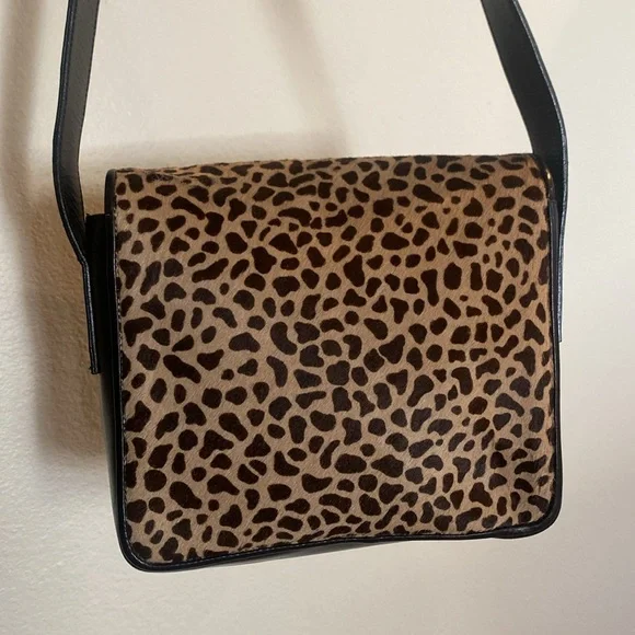Roberto Donini Leather leopard calf hive shoulders purse - Picture 4 of 11